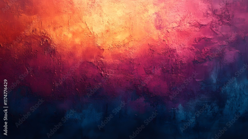 Poster vibrant colorful abstract digital painting with dynamic fluid swirls cosmic atmosphere and ethereal 