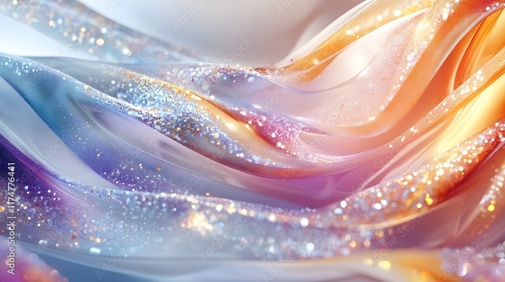 Poster mesmerizing abstract background featuring a vibrant spectrum of futuristic aesthetic patterns and dy