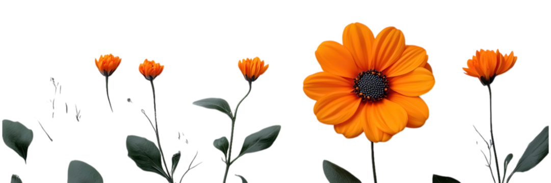 Elegant Bloom on White, a simplistic floral design emphasizing purity and grace against a clean white backdrop, perfect for minimalistic decor