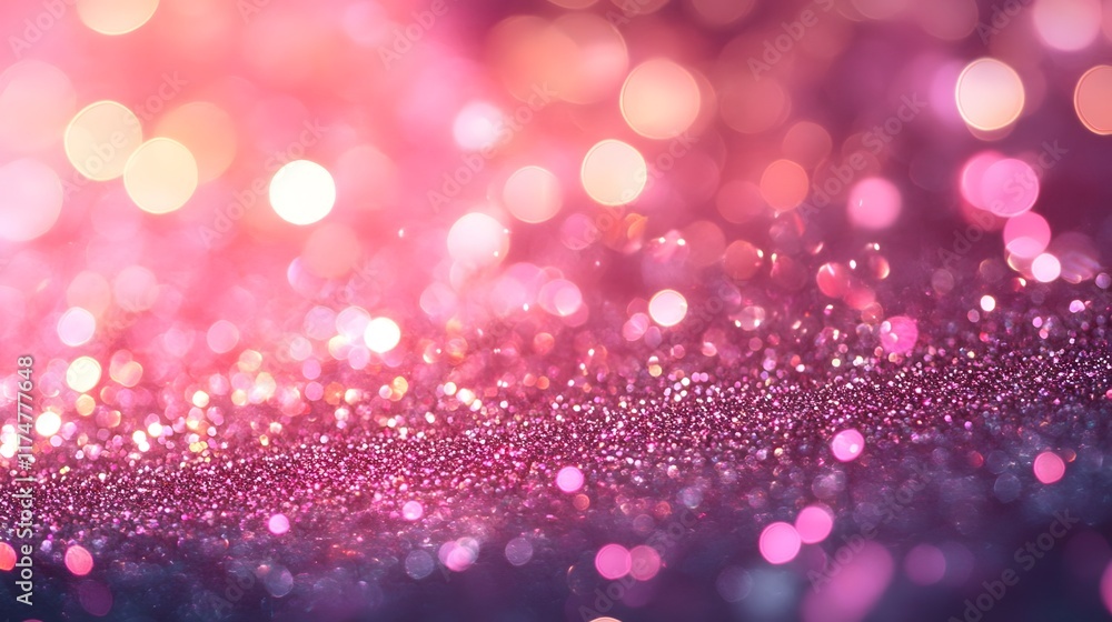 Poster luxurious iridescent glitter backdrop with shimmering holographic gradient pattern sparkling shiny a