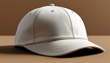 Fototapeta premium Fashionable cap mockup for design with copy space