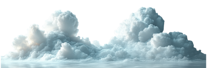 Serene White Clouds, soft billowy clouds against a pristine white backdrop, evoking a sense of tranquility and openness