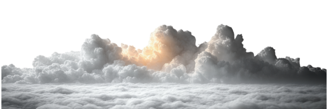 Serene Cloudscape on Minimalist White Canvas, Evoking Calmness and Tranquility in a Soft, Dreamy Atmosphere