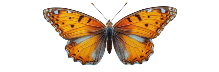 Elegant butterfly silhouette on a pristine white backdrop, emphasizing minimalist design and delicate beauty.
