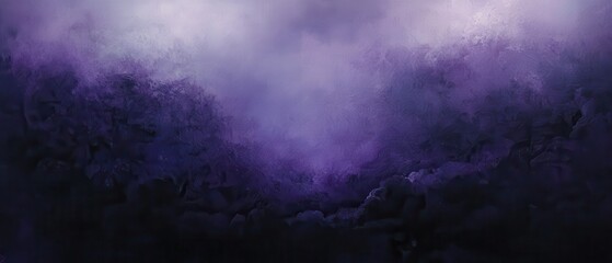Naklejka premium Abstract Purple Clouds in a Misty Sky with Atmospheric Tone