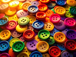 Colorful Round Buttons Silhouette Photography Stock Photo