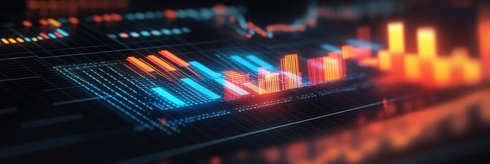 A vibrant and detailed stock photo representation of digital cgi and futuristic data flow with modern aesthetics