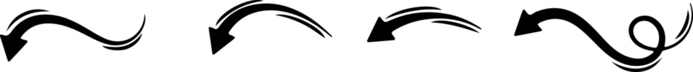 arrow icon isolated on white background