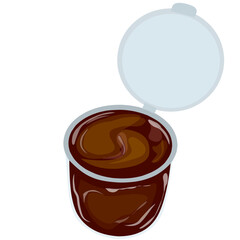 illustration of soy sauce in container