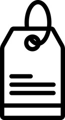 Travel Tag Line Icon