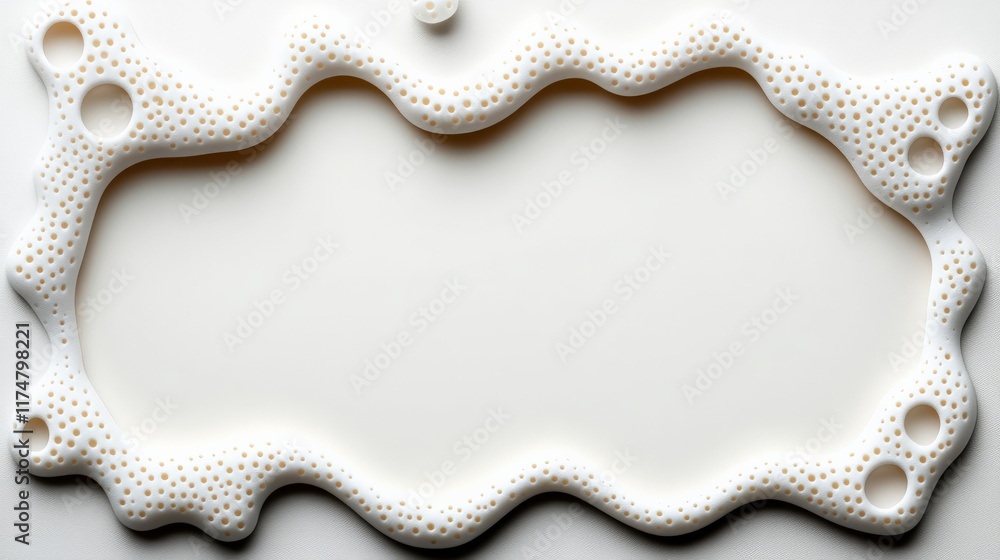 Poster milk spill frame: abstract design of a milk spill creating a unique frame. perfect for adding text o