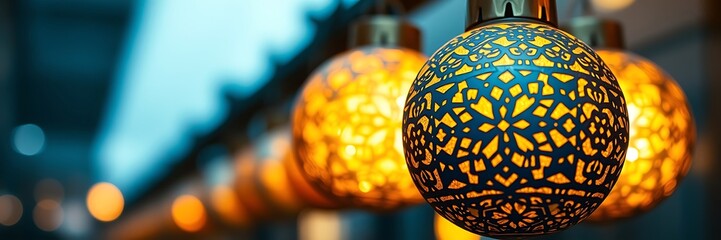 "Ramadan Kareem Wishes on Vibrant Festive Background with Lanterns