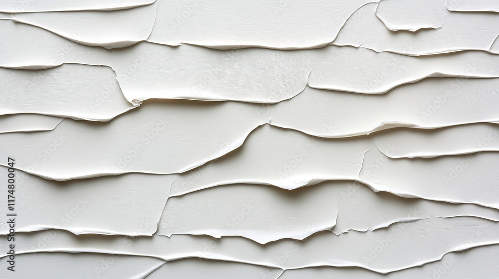 Poster abstract cracked white texture: a minimalist image featuring a close-up of a textured white surface 