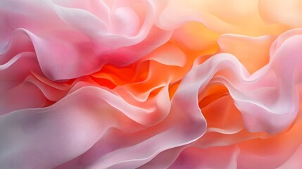 Fototapeta premium Soft blurred abstract background with delicate vibrant pastel colored floral textures and elegant swirling petal patterns The image has a serene dreamlike with a soothing calming atmosphere