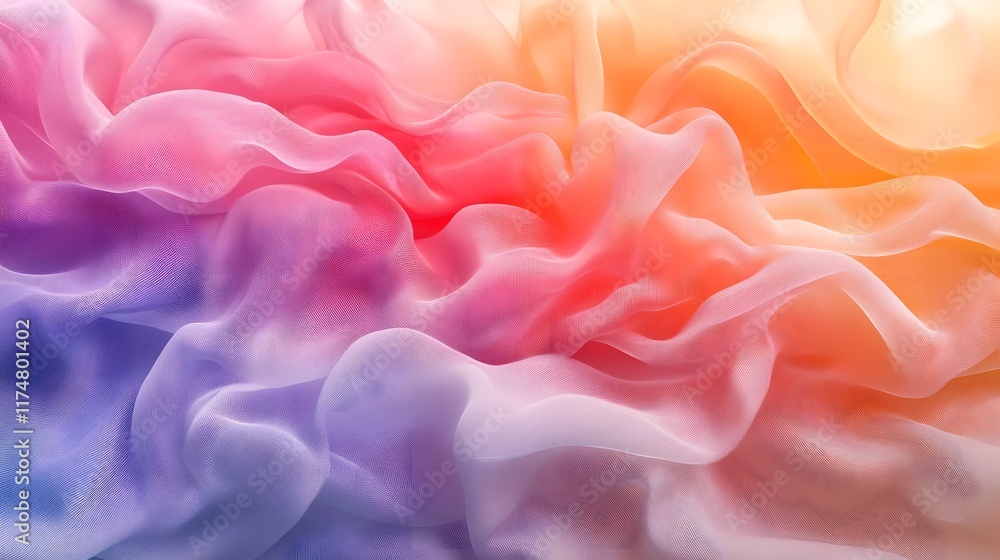 Poster captivating abstract image featuring a fluid wavy texture with a dynamic swirling pattern in a vibra