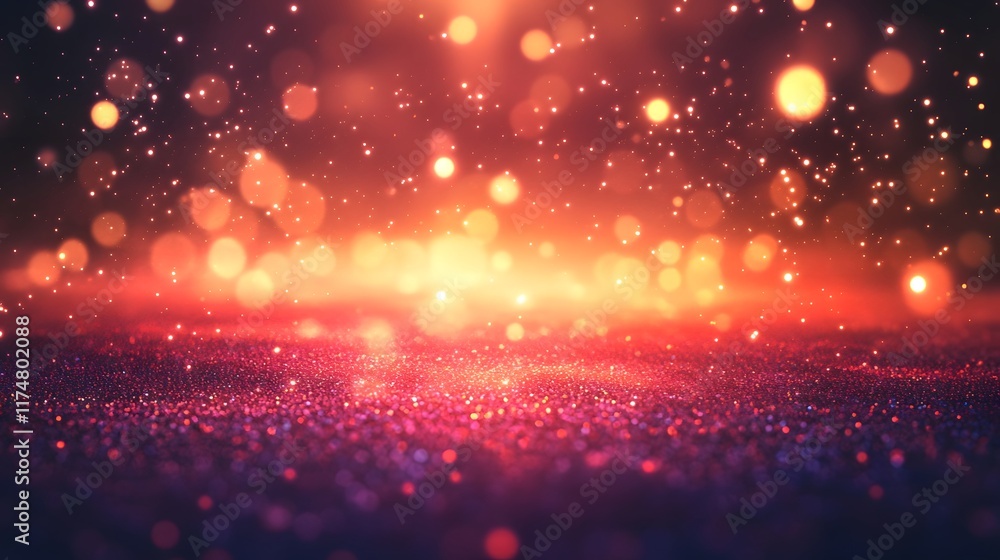 Poster mesmerizing celestial sparks illuminate the cosmic abyss with ethereal radiance and glittering wonde