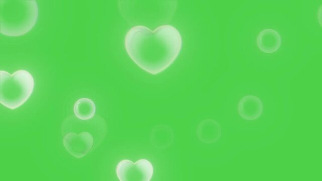 Green screen love effect overlay