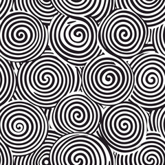 Irregular hand-drawn lines seamless pattern design abstract art monochrome color scheme creative background artistic viewpoint