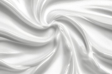 Obraz premium Swirling White Cream Texture Abstract Background
