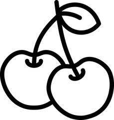 Cherry Line Icon