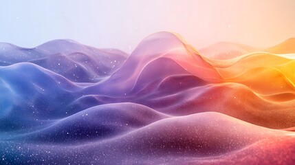 Obraz premium Mesmerizing cosmic gradient with glowing stars and ethereal dust blending vibrant light in a dreamy infinite expanse of the universe