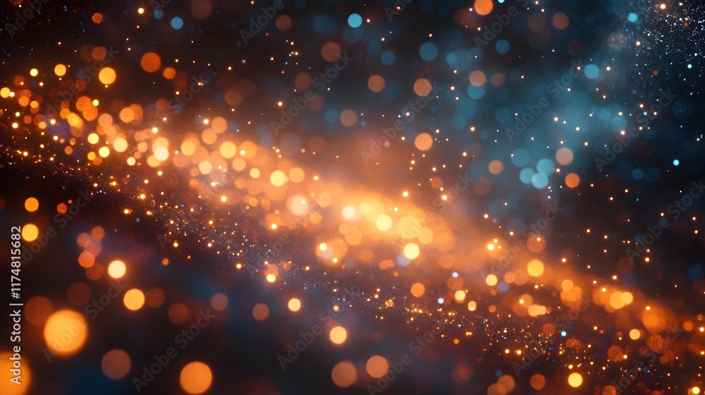 Poster captivating cosmic patterns of vibrant light and mystical splendor creating a dreamy and abstract be