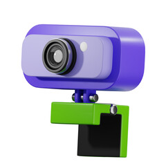 Webcam, camera 3d illustration icon.