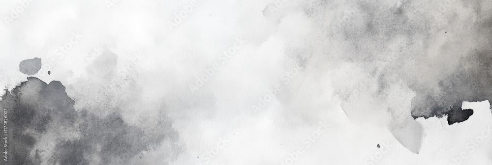 Poster textured gray watercolor canvas: abstract design with space for creative expression