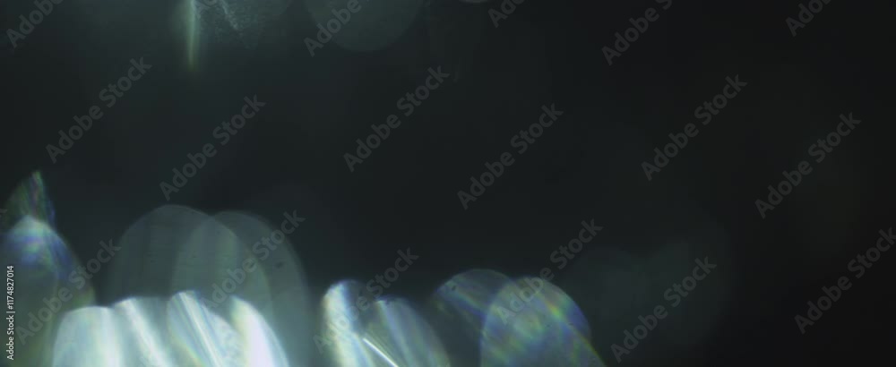 Poster light and shadow: abstract bokeh with ethereal glow in dark atmosphere