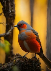 robin on a branch