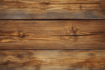 Obraz premium Top View of Old Dark Walnut Wooden Plank Table Surface Texture - Rustic Brown Textured Wood Background