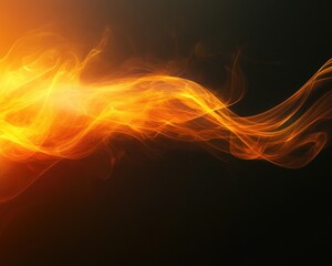 Radiant Fire Eruption: Vivid Explosion of Flames Against Dark Backdrop