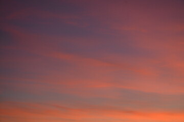 Beautiful pink blue evening sky. Background