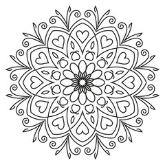 Mandala Design with Beautiful Work