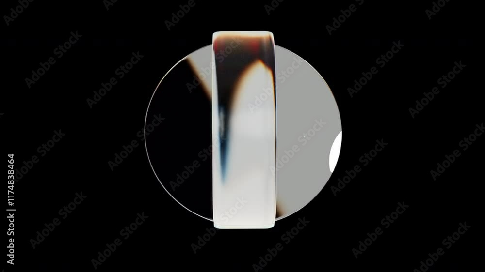 Poster glossy dispersion element. computer generated