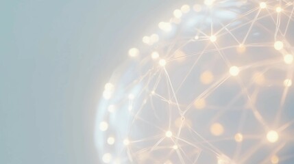 Close-up of human brain with intricate neural pathways, symbolizing cognitive biases and complex thought processes, ideal for educational or scientific presentations