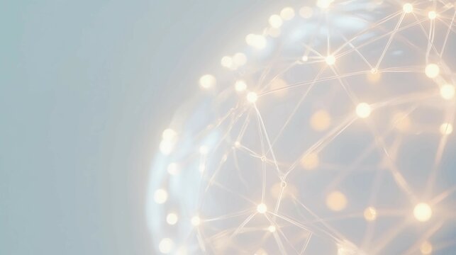 Close-up of human brain with intricate neural pathways, symbolizing cognitive biases and complex thought processes, ideal for educational or scientific presentations