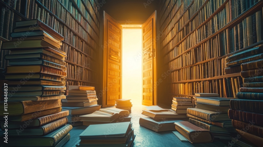 Poster illuminated library: a gateway to knowledge