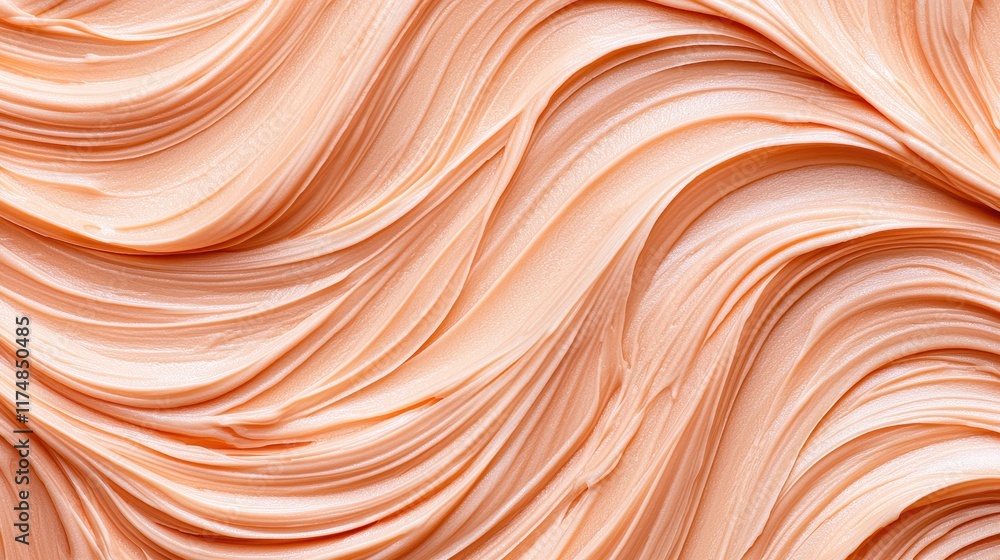 Poster abstract swirls of soft peach creamy texture for background use