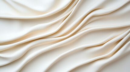 Obraz premium Soft flowing shapes of white fabric draping elegantly create serene atmosphere
