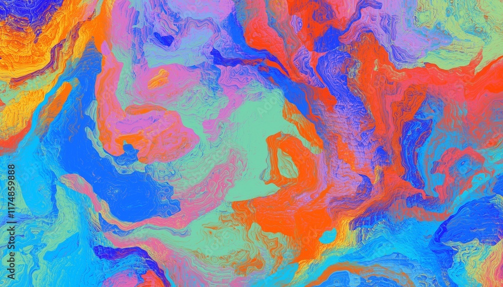 Aufkleber A stunning and artistic swirl composed of a vibrant array of colors, creating a mesmerizing abstract design