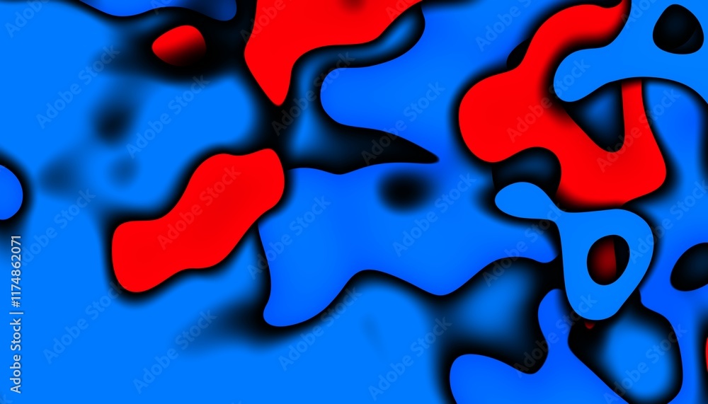 Aufkleber 3d abstract background with paper cut shapes. abstract design layout for business presentations, fly
