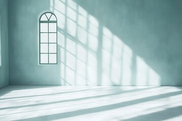 Obraz premium Shadows on minimalist interior wall