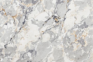 Obraz premium Abstract marble texture with grey, white, and gold veins, showcasing intricate natural patterns, on a neutral background. Concept of modern elegance. Ai generative.