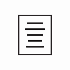 Document file icon vector sign