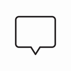 Chat message bubble communication icon vector sign