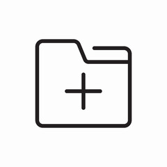 Add new folder document icon vector sign