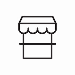 Store front retail shop icon vector sign