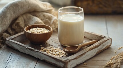 Vegan Oat Milk - Non-Dairy Alternative, Healthy Plant-Based Milk Option
