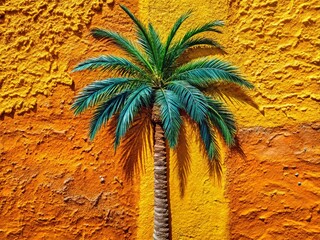 Hand-Drawn Palm Tree Outline Texture: Rough Sketch, Tropical Design Element